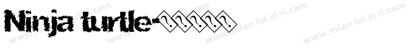 Ninja turtle字体转换